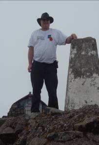 Doug at the summit trig point