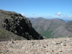 Boulder strewn path to Scafell Pike