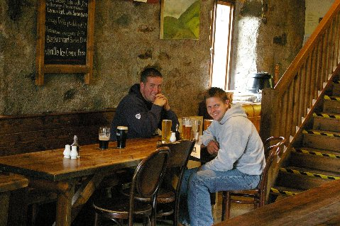 Simon and Mark at the Ben Nevis Inn