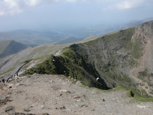 Walking up Mount Snowdon Walking up Mount Snowdon