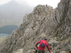 Scrambling on Crib Goch