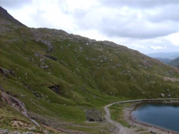 Descending to the Snowdon Miners Path