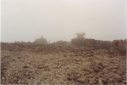 Ben Nevis Summit in mist