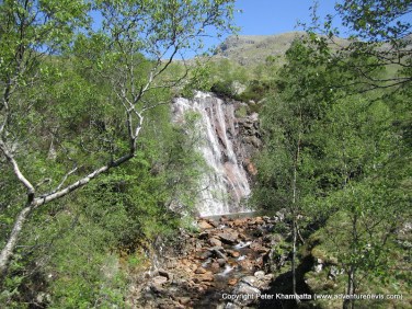 Ben Nevis via Waterfall at Steall