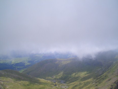 Clouds coming over