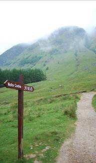 Signpost to Ben Nevis