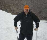 Robin on Ben Nevis