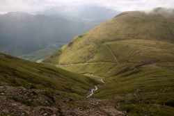 Mountain Path snaking up