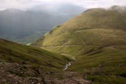 Mountain Path snaking up