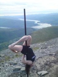 Poledancing on Ben Nevis