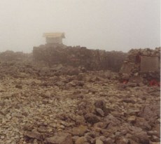 Ruins of old observatory on Ben Nevis