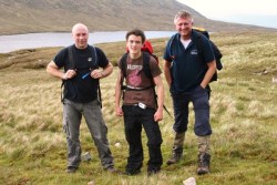 Stopping for a breather on the Three Peaks Challenge