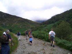 Walking up the Watkins Path